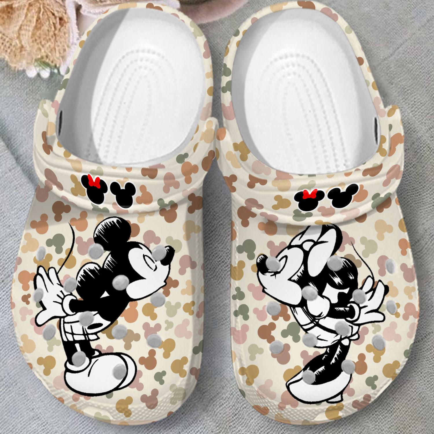Merchidea Mickey Mouse Cartoon Crocs Crocband Clogs Shoes Comfortable For Men Women and Kids