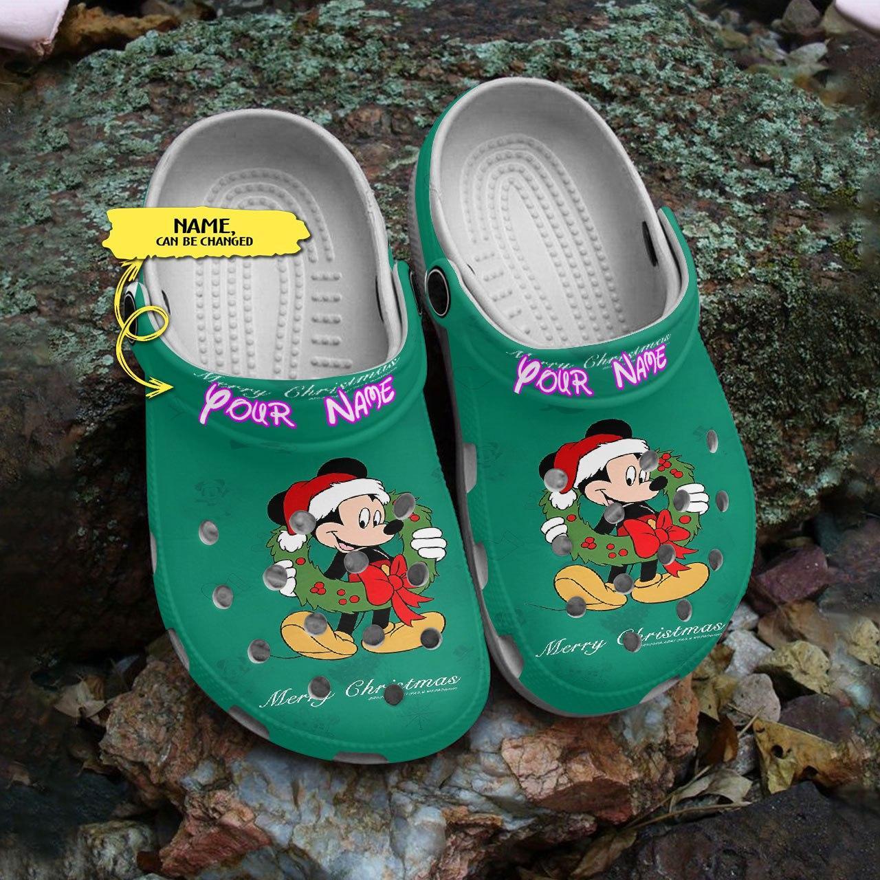 Merchidea Mickey Mouse Cartoon Crocs Crocband Clogs Shoes Comfortable For Men Women and Kids