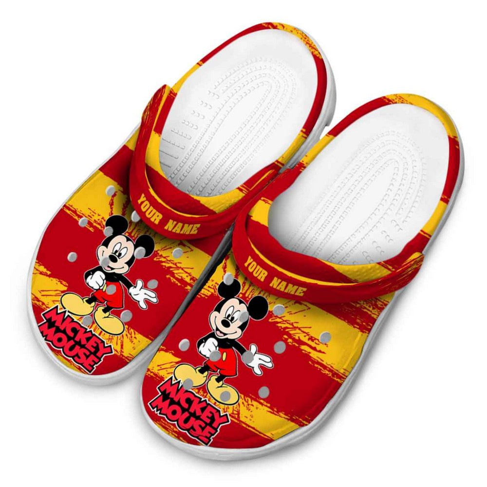 Merchidea Mickey Mouse Cartoon Crocs Crocband Clogs Shoes Comfortable For Men Women and Kids