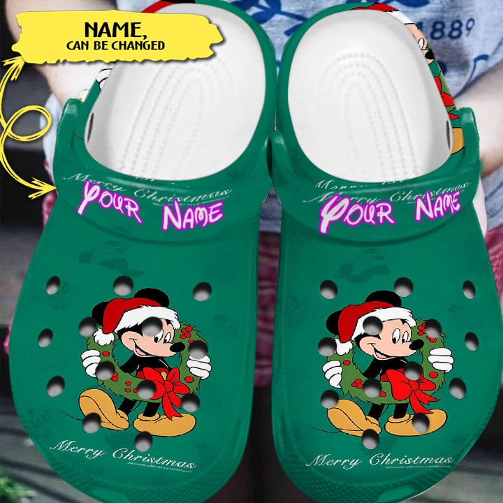 Merchidea Mickey Mouse Cartoon Crocs Crocband Clogs Shoes Comfortable For Men Women and Kids