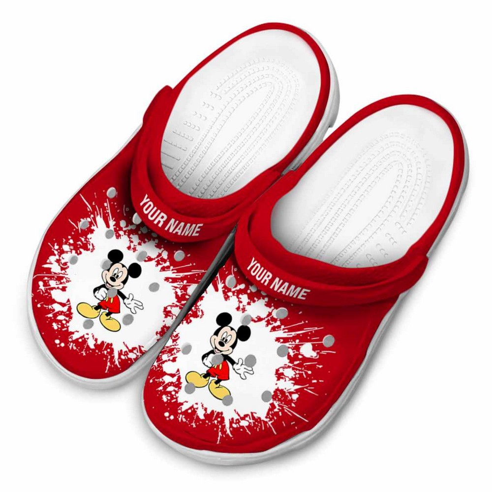 Merchidea Mickey Mouse Cartoon Crocs Crocband Clogs Shoes Comfortable For Men Women and Kids