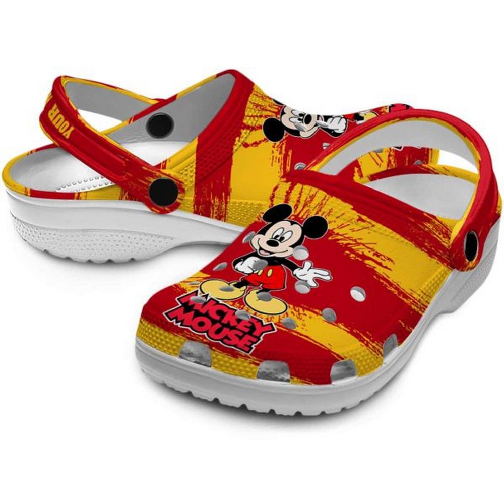 Merchidea Mickey Mouse Cartoon Crocs Crocband Clogs Shoes Comfortable For Men Women and Kids