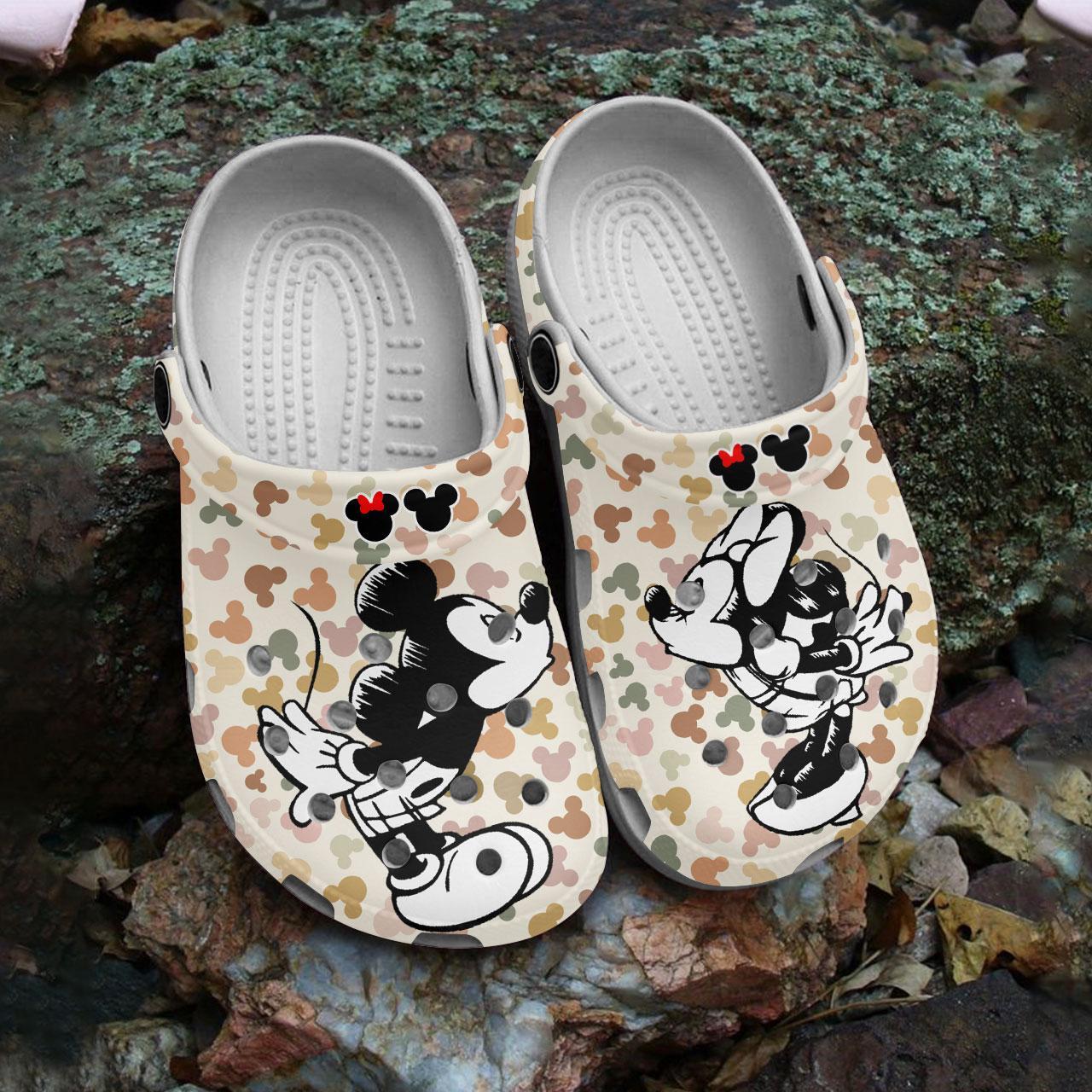 Merchidea Mickey Mouse Cartoon Crocs Crocband Clogs Shoes Comfortable For Men Women and Kids