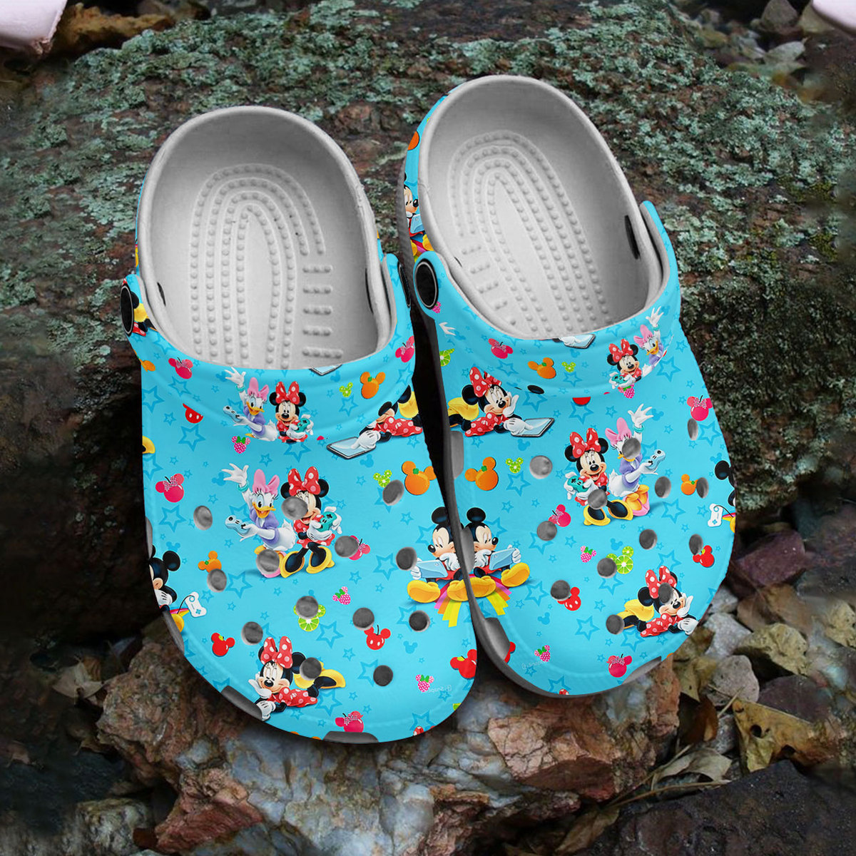 Merchidea Mickey Mouse Cartoon Crocs Crocband Clogs Shoes Comfortable For Men Women and Kids