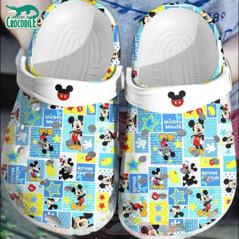 Merchidea Mickey Mouse Cartoon Crocs Crocband Clogs Shoes Comfortable For Men Women and Kids