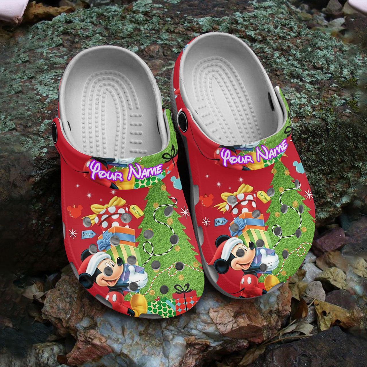 Merchidea Mickey Mouse Cartoon Crocs Crocband Clogs Shoes Comfortable For Men Women and Kids
