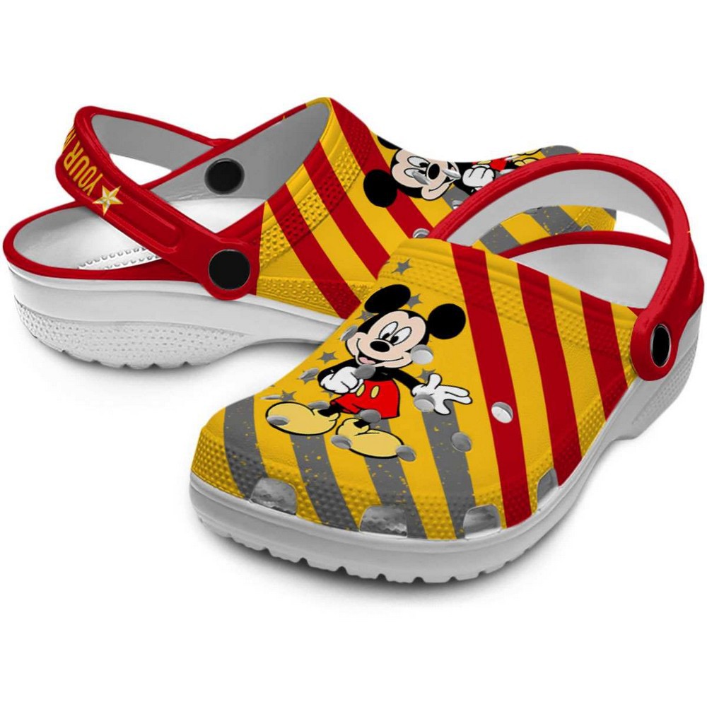 Merchidea Mickey Mouse Cartoon Crocs Crocband Clogs Shoes Comfortable For Men Women and Kids