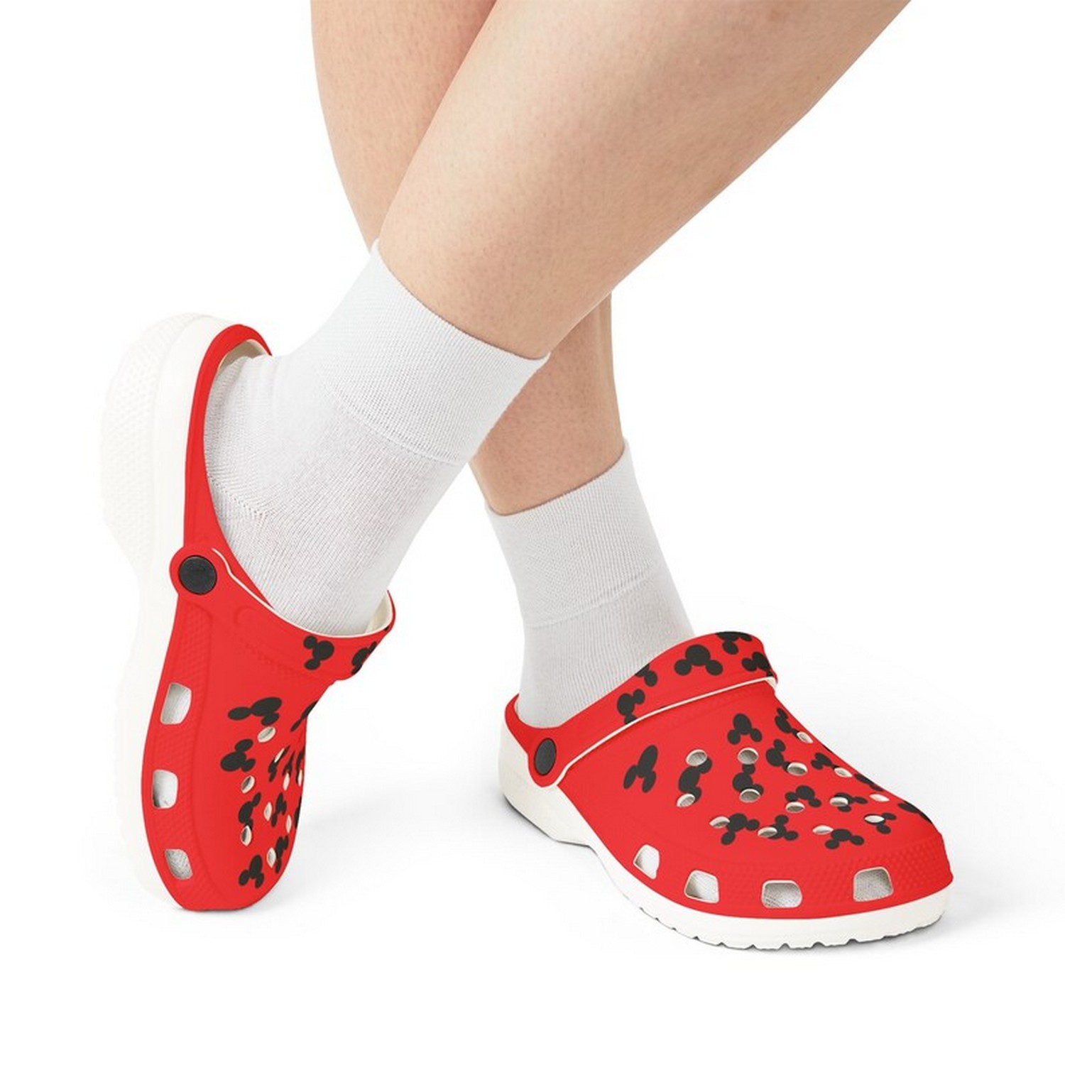 Merchidea Mickey Mouse Cartoon Crocs Crocband Clogs Shoes Comfortable For Men Women and Kids