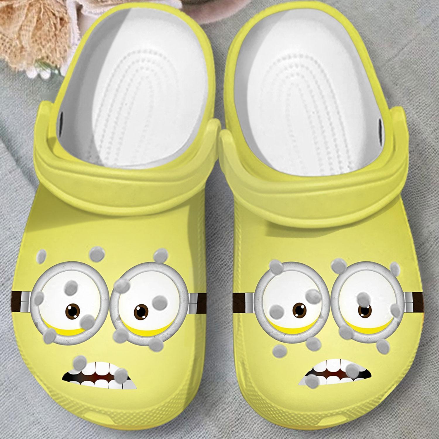 Merchidea Minions Cartoon Crocs Crocband Clogs Shoes Comfortable For Men Women and Kids
