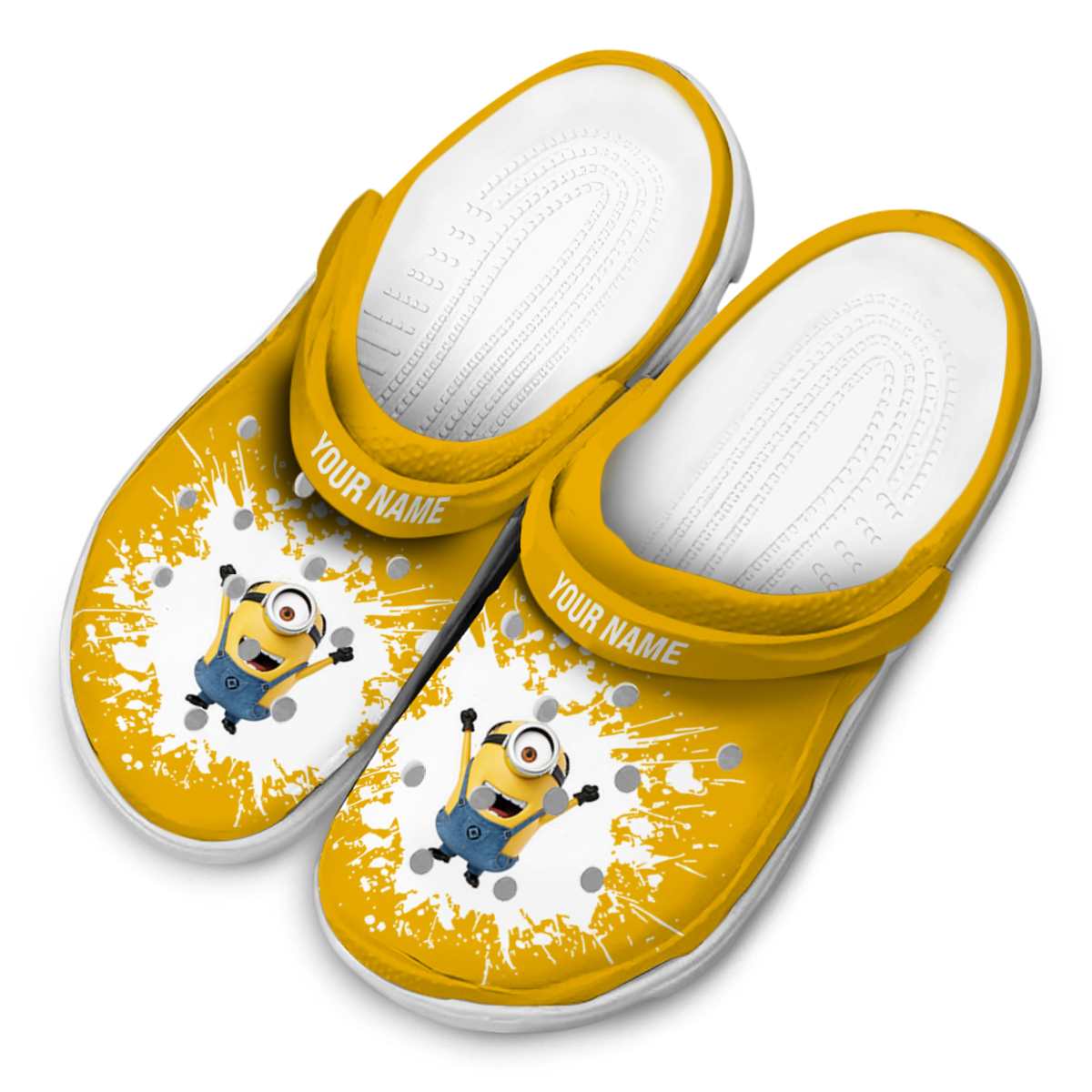 Merchidea Minions Cartoon Crocs Crocband Clogs Shoes Comfortable For Men Women and Kids