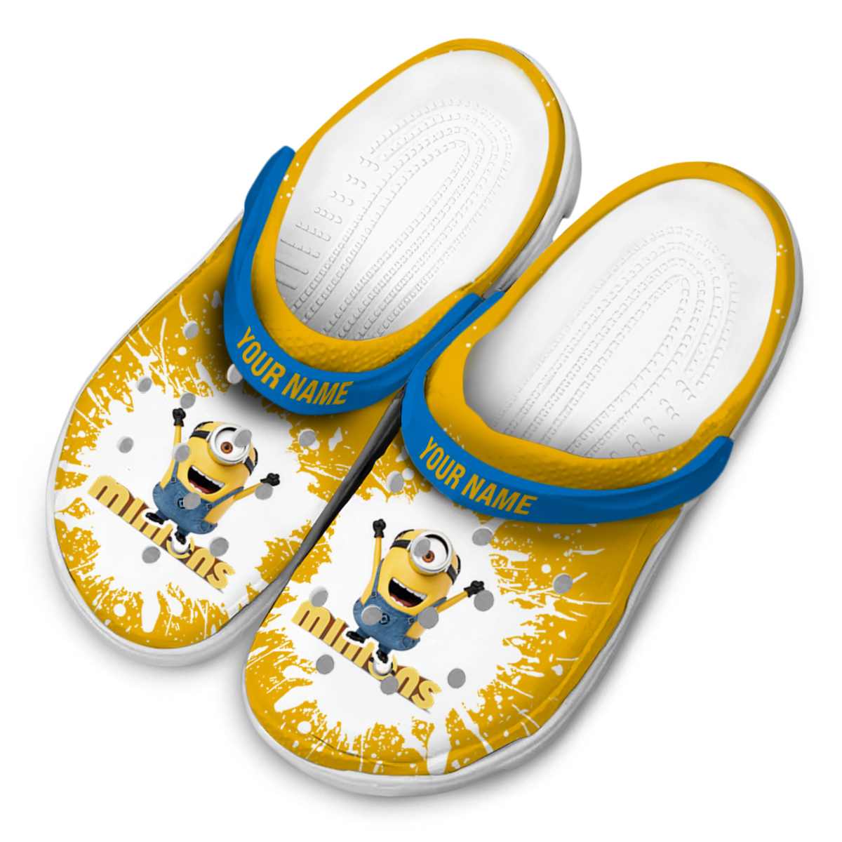 Merchidea Minions Cartoon Crocs Crocband Clogs Shoes Comfortable For Men Women and Kids
