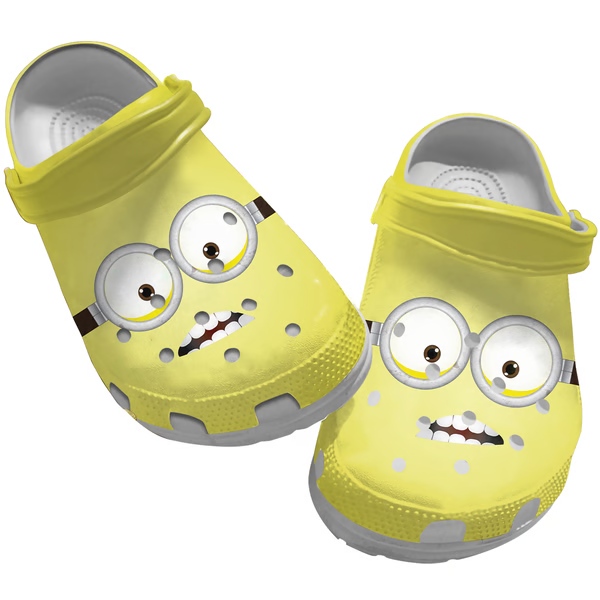 Merchidea Minions Cartoon Crocs Crocband Clogs Shoes Comfortable For Men Women and Kids