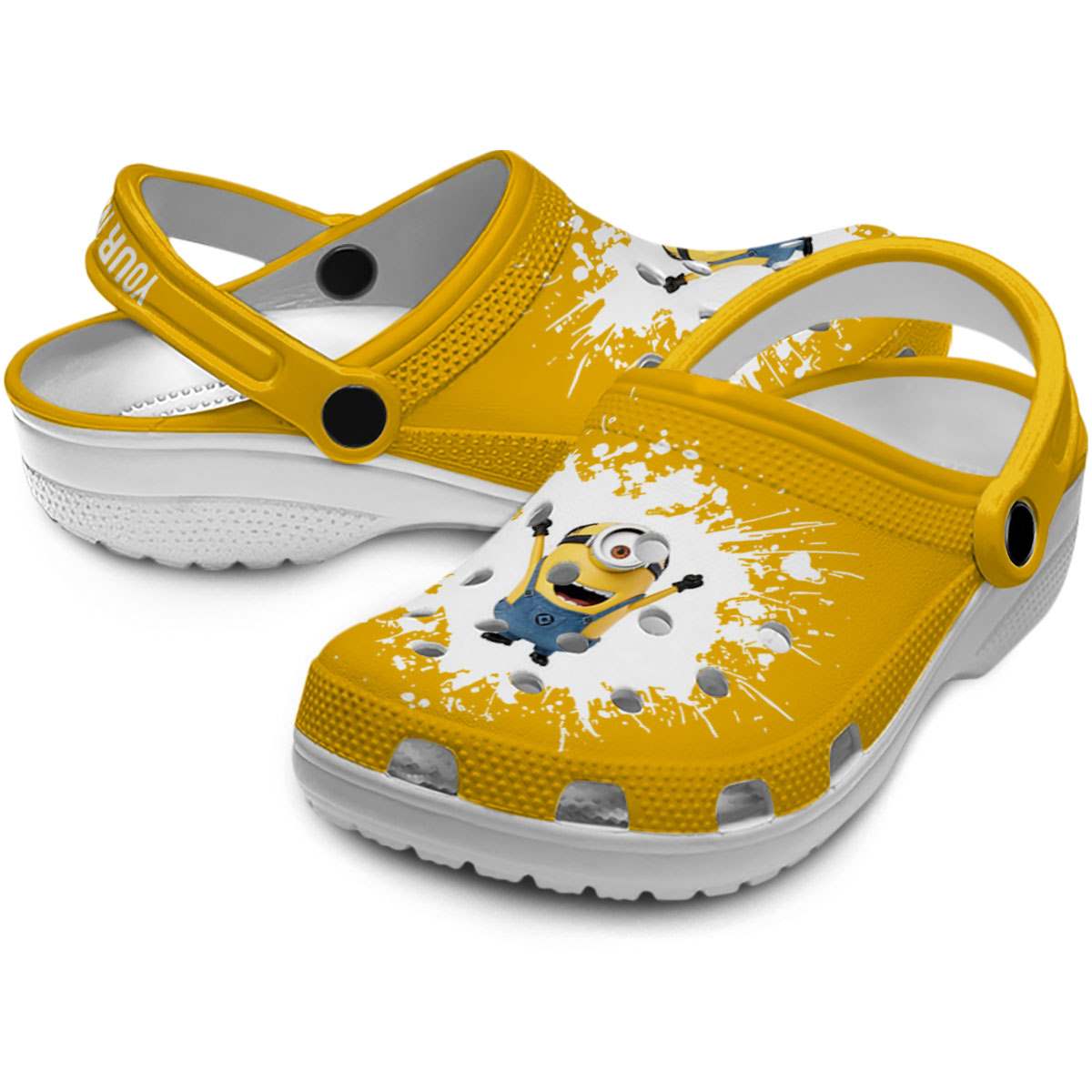 Merchidea Minions Cartoon Crocs Crocband Clogs Shoes Comfortable For Men Women and Kids