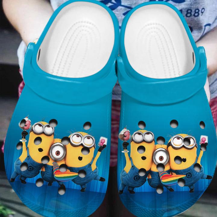 Merchidea Minions Cartoon Crocs Crocband Clogs Shoes Comfortable For Men Women and Kids