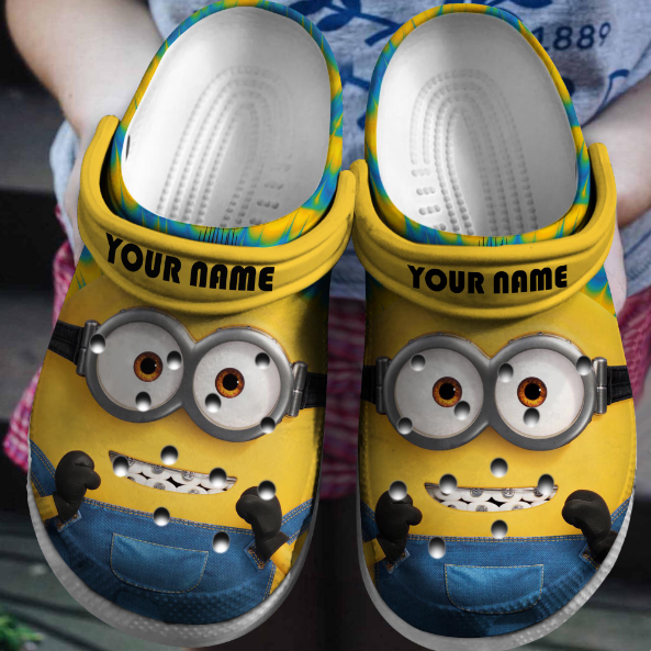 Merchidea Minions Cartoon Crocs Crocband Clogs Shoes Comfortable For Men Women and Kids