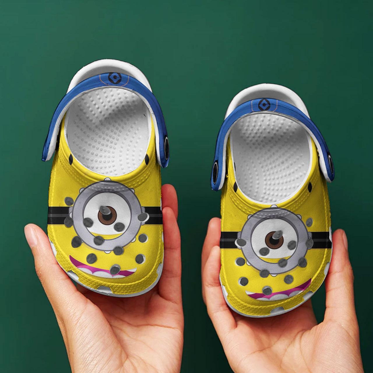 Merchidea Minions Cartoon Crocs Crocband Clogs Shoes Comfortable For Men Women and Kids