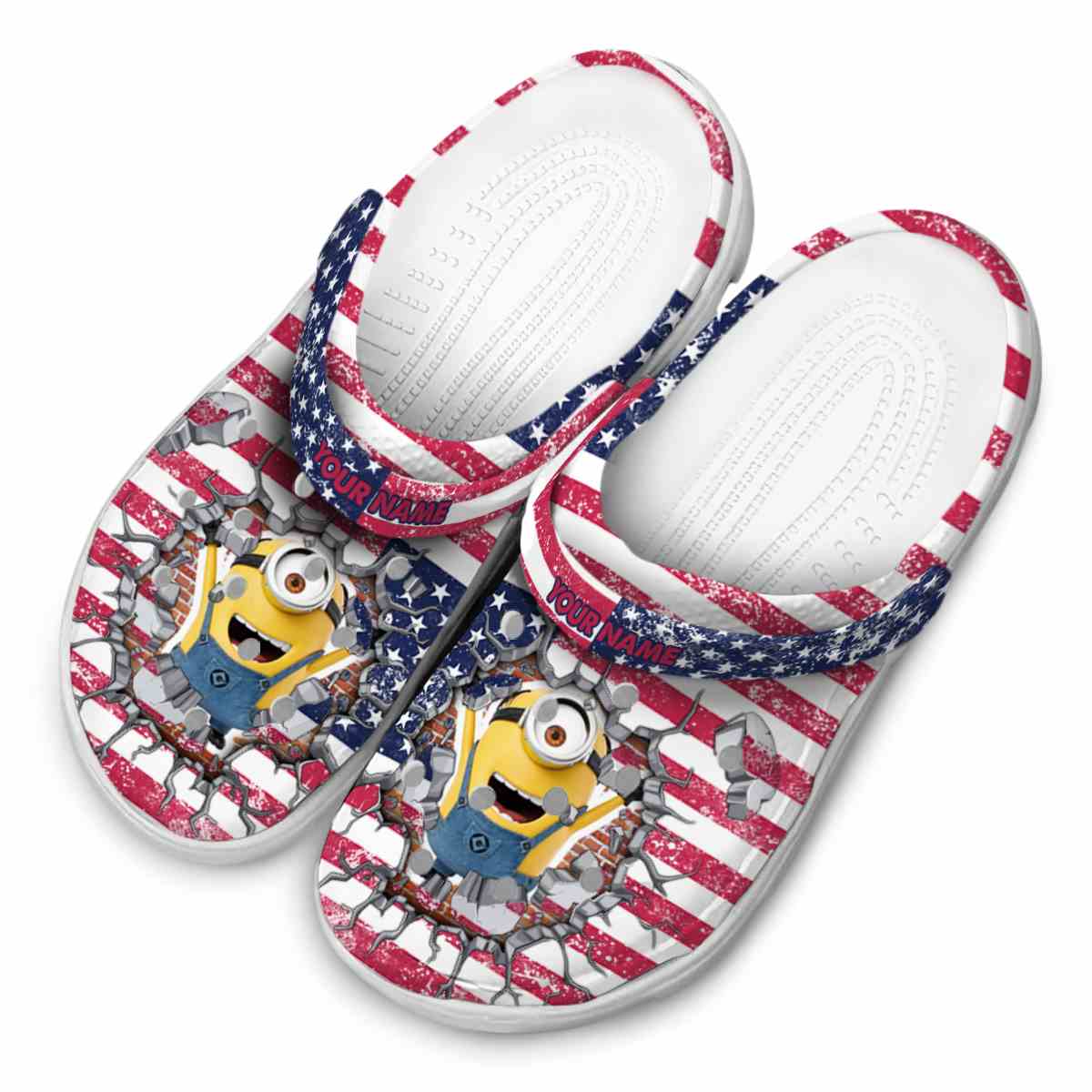 Merchidea Minions Cartoon Crocs Crocband Clogs Shoes Comfortable For Men Women and Kids