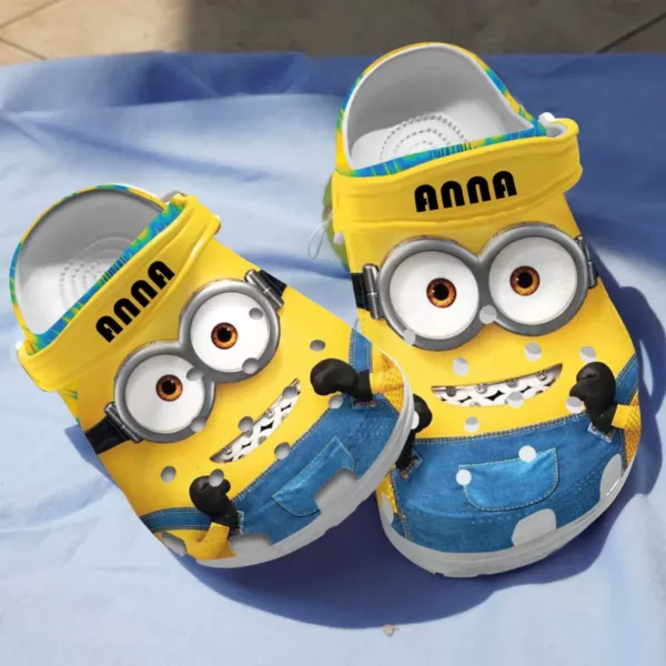 Merchidea Minions Cartoon Crocs Crocband Clogs Shoes Comfortable For Men Women and Kids