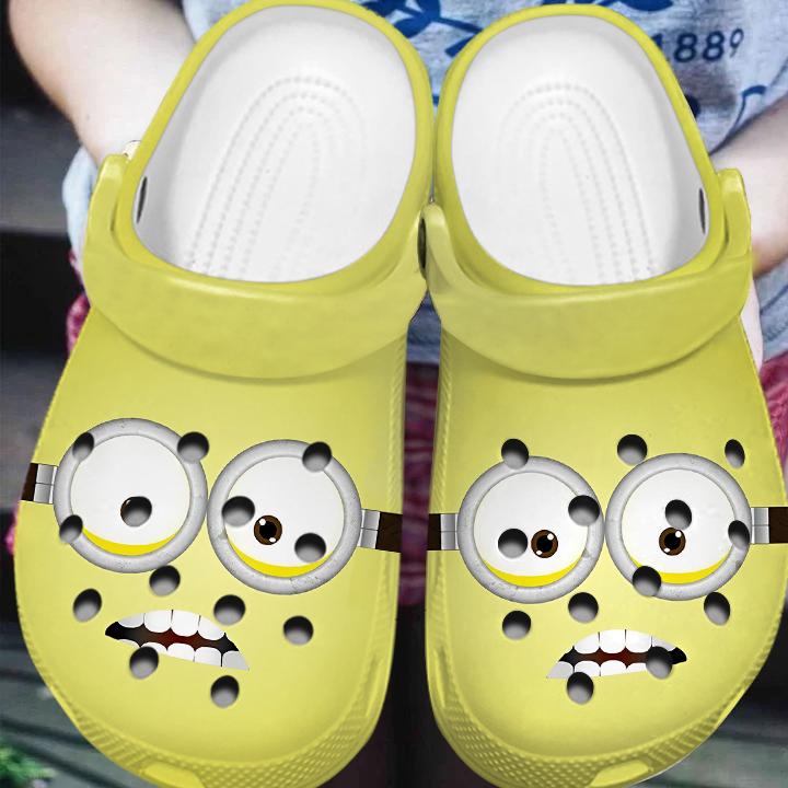 Merchidea Minions Cartoon Crocs Crocband Clogs Shoes Comfortable For Men Women and Kids