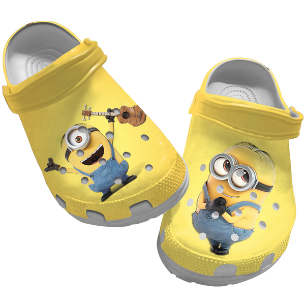 Merchidea Minions Cartoon Crocs Crocband Clogs Shoes Comfortable For Men Women and Kids
