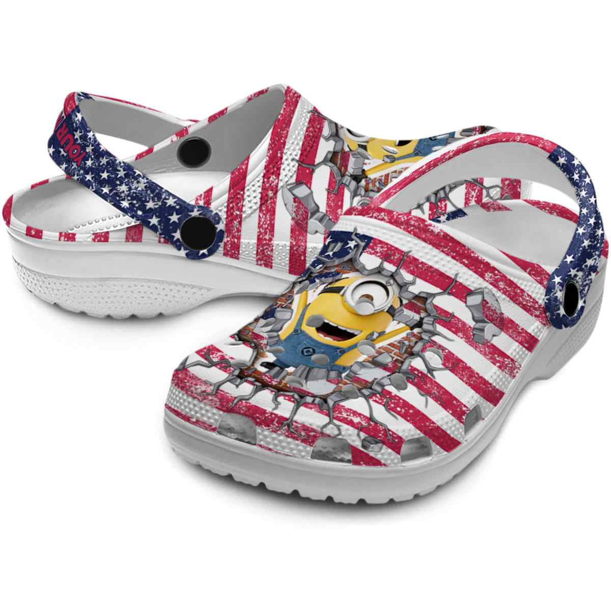 Merchidea Minions Cartoon Crocs Crocband Clogs Shoes Comfortable For Men Women and Kids