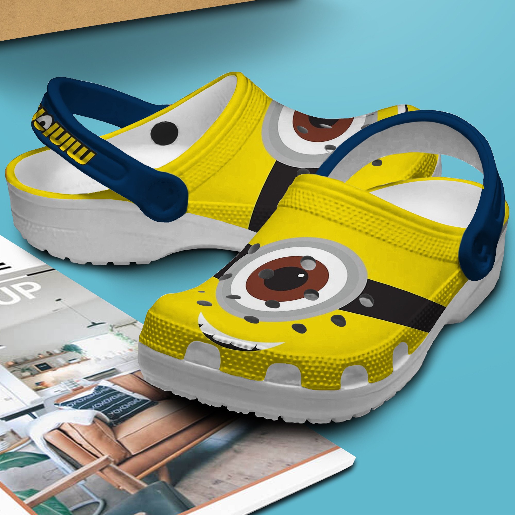 Merchidea Minions Cartoon Crocs Crocband Clogs Shoes Comfortable For Men Women and Kids