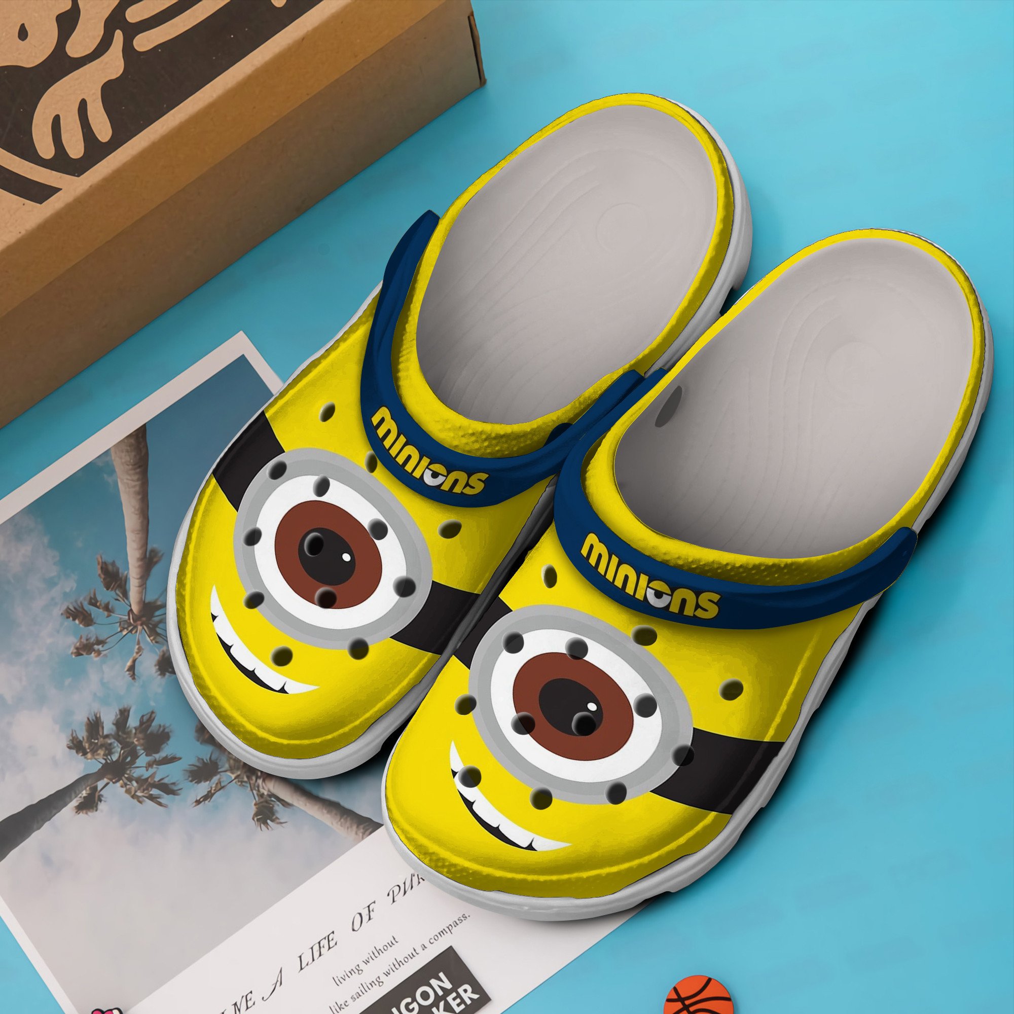 Merchidea Minions Cartoon Crocs Crocband Clogs Shoes Comfortable For Men Women and Kids