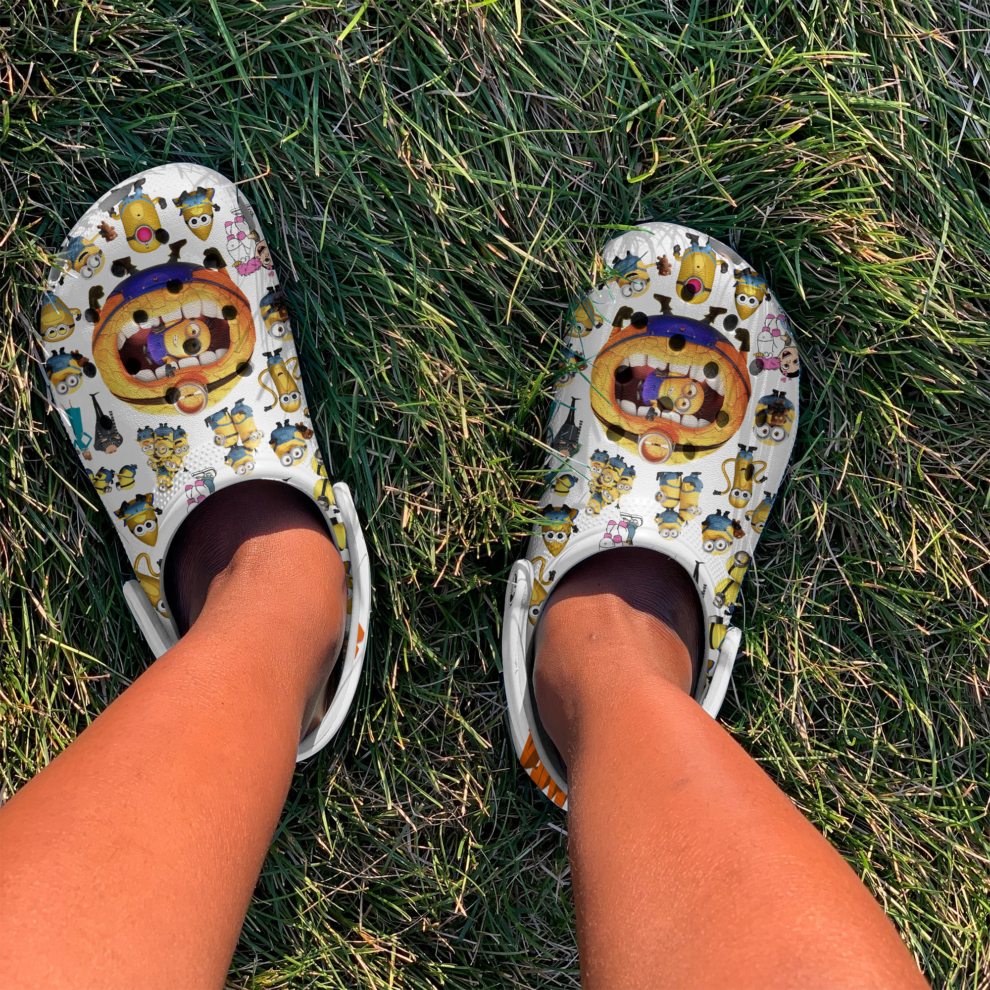 Merchidea Minions Despicable Me Movie Crocs Crocband Clogs Shoes Comfortable For Men Women and Kids