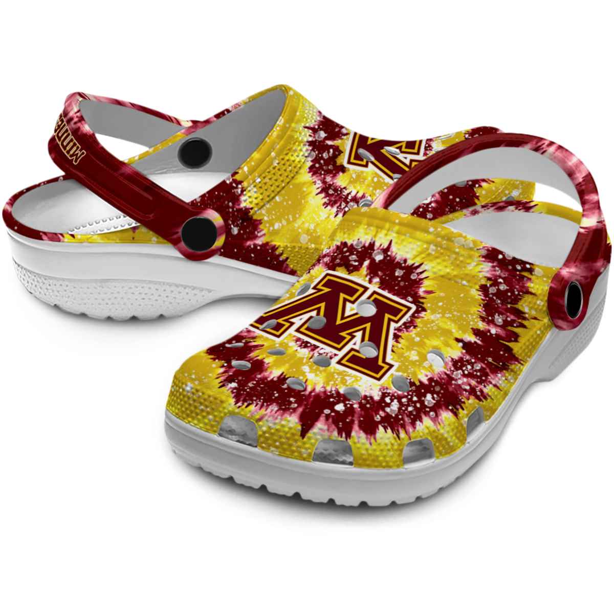 Merchidea Minnesota Golden Gophers NCAA Sport Crocs Crocband Clogs Shoes Comfortable For Men Women and Kids