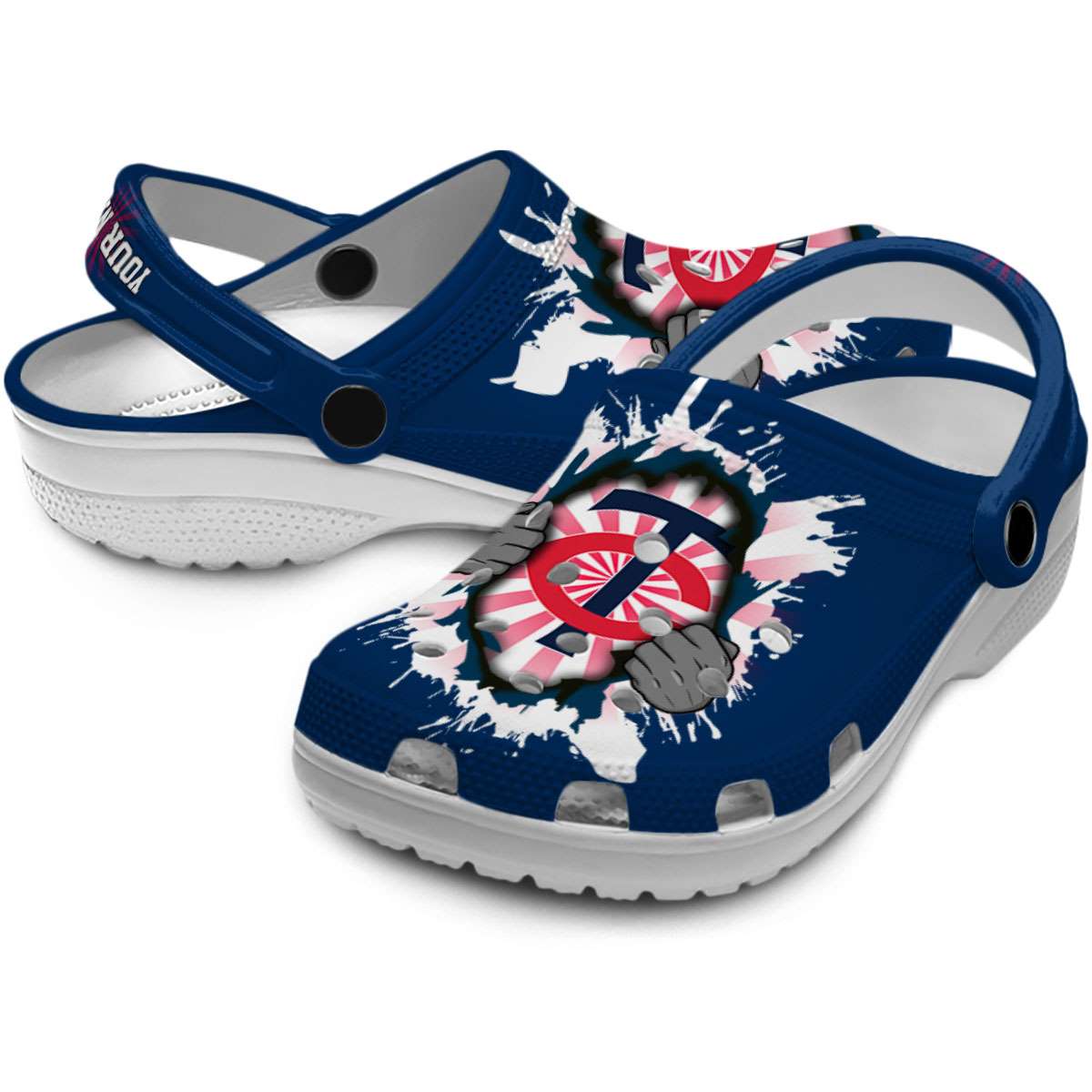 Merchidea Minnesota Twins MLB Sport Crocs Crocband Clogs Shoes Comfortable For Men Women and Kids