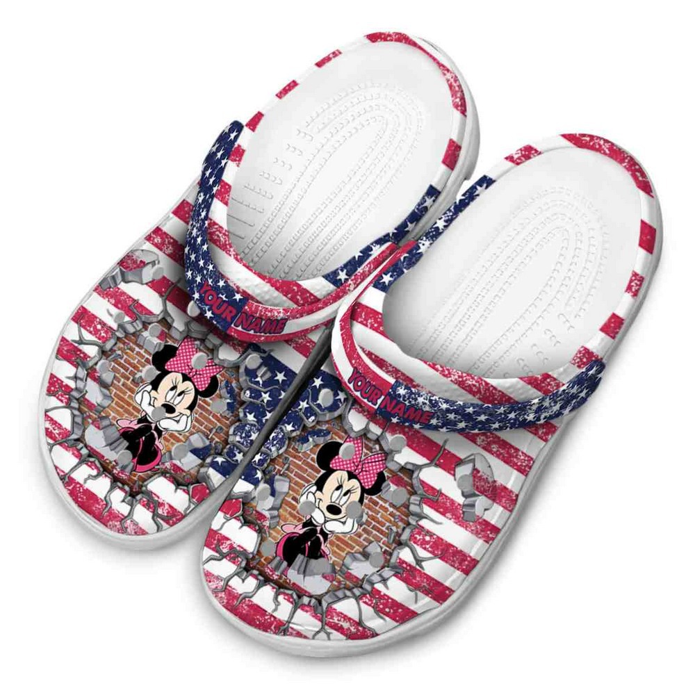 Merchidea Minnie Mouse Cartoon Crocs Crocband Clogs Shoes Comfortable For Men Women and Kids