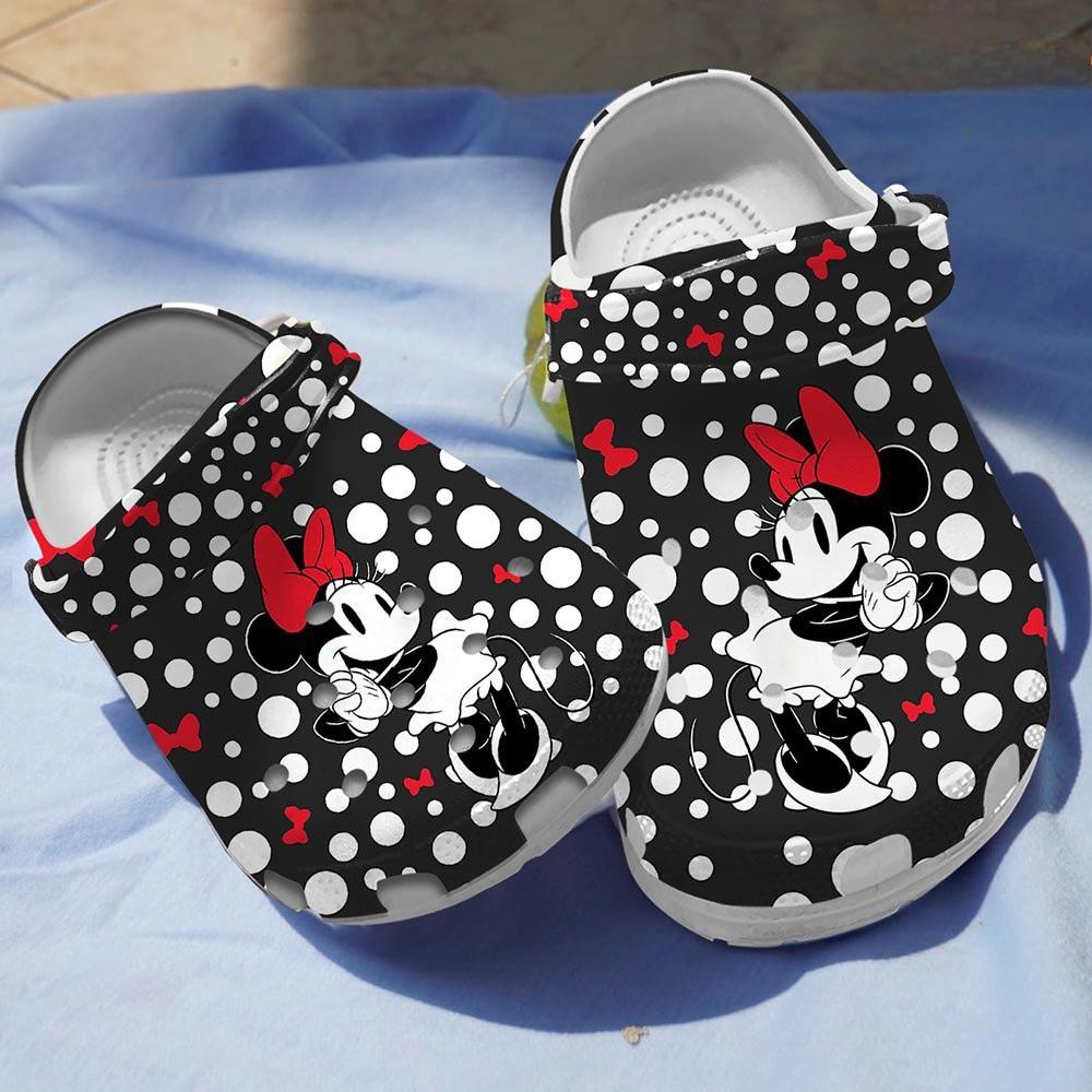 Merchidea Minnie Mouse Cartoon Crocs Crocband Clogs Shoes Comfortable For Men Women and Kids
