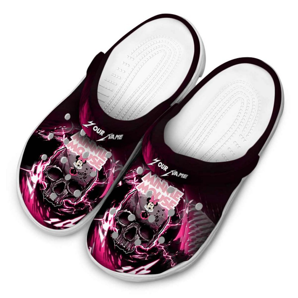 Merchidea Minnie Mouse Cartoon Crocs Crocband Clogs Shoes Comfortable For Men Women and Kids