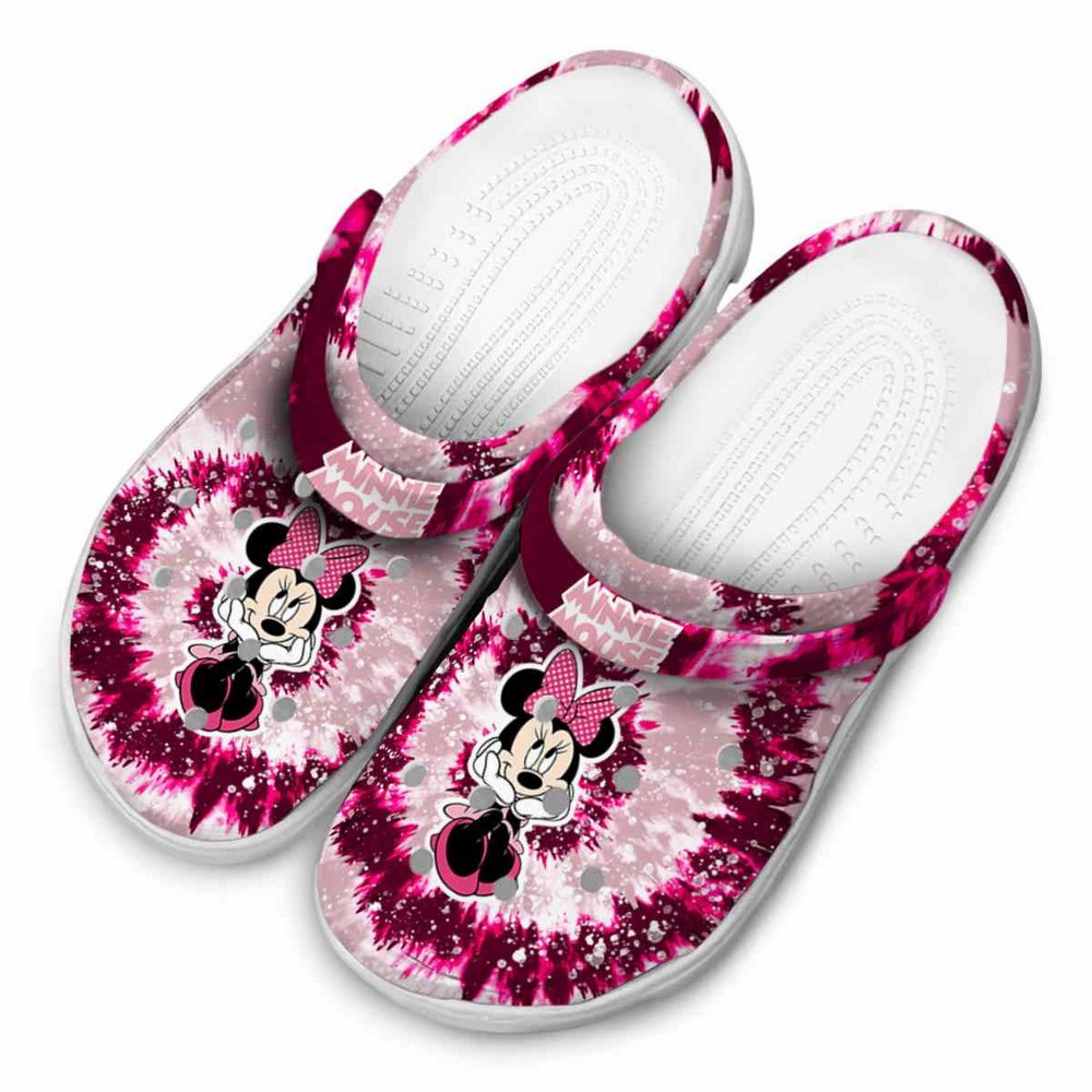 Merchidea Minnie Mouse Cartoon Crocs Crocband Clogs Shoes Comfortable For Men Women and Kids