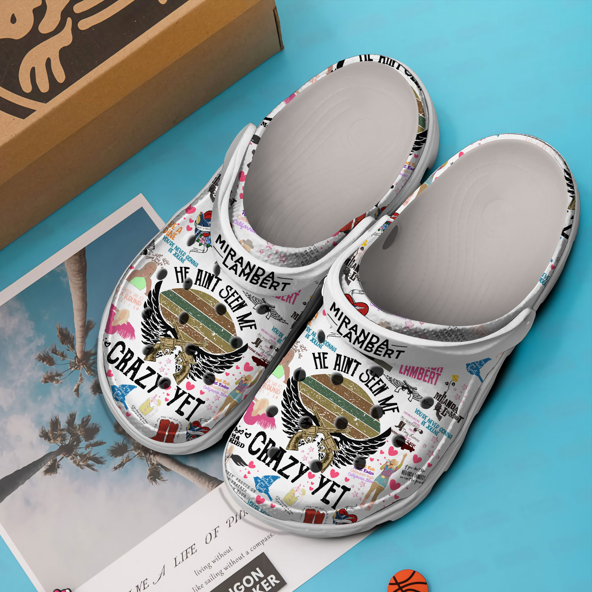 Merchidea Miranda Lambert Music Crocs Crocband Clogs Shoes Comfortable For Men Women and Kids