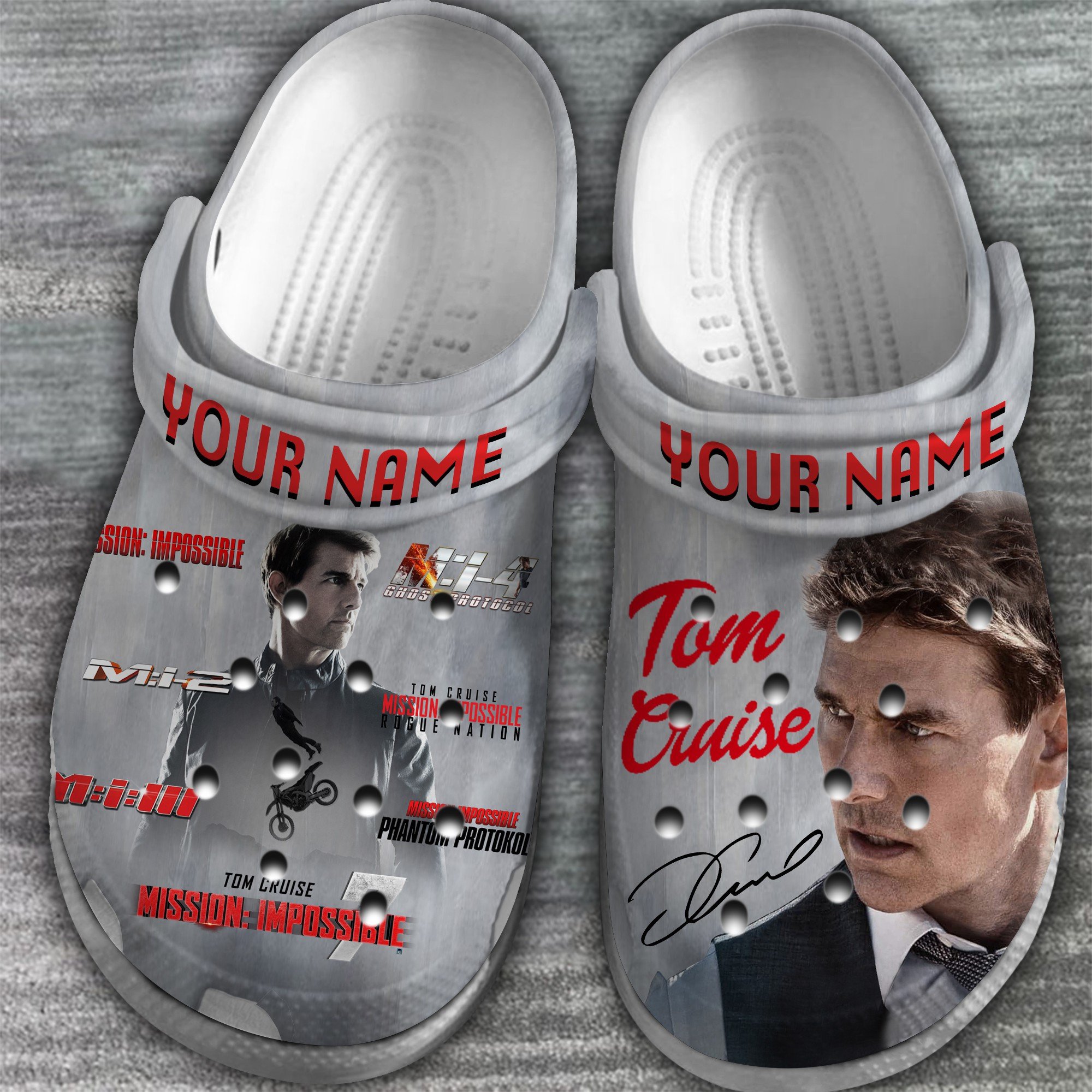 Merchidea Mission Impossible Movie Crocs Crocband Clogs Shoes Comfortable For Men Women and Kids