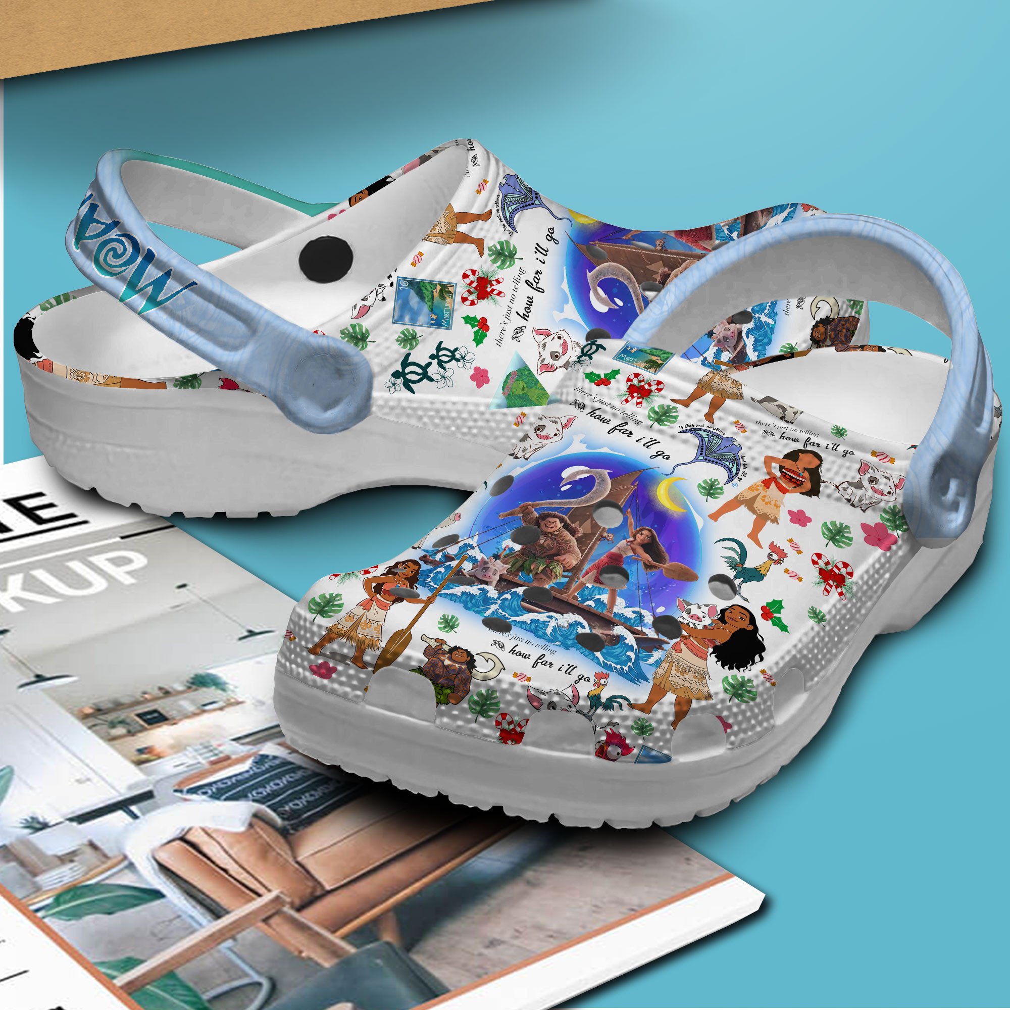 Merchidea Moana Cartoon Crocs Crocband Clogs Shoes Comfortable For Men Women and Kids