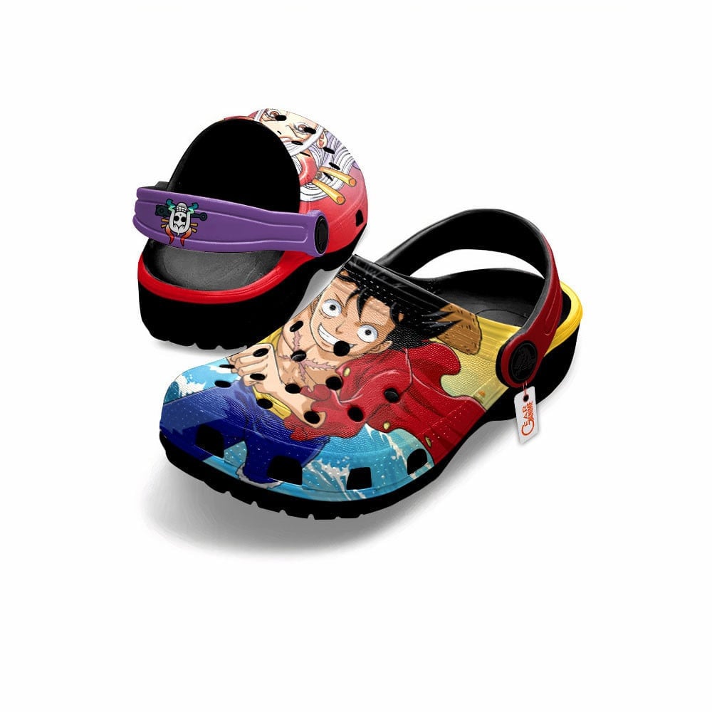 Merchidea Monkey D. Luffy and Yamato One Piece Anime Crocs Crocband Clogs Shoes Comfortable For Men Women and Kids