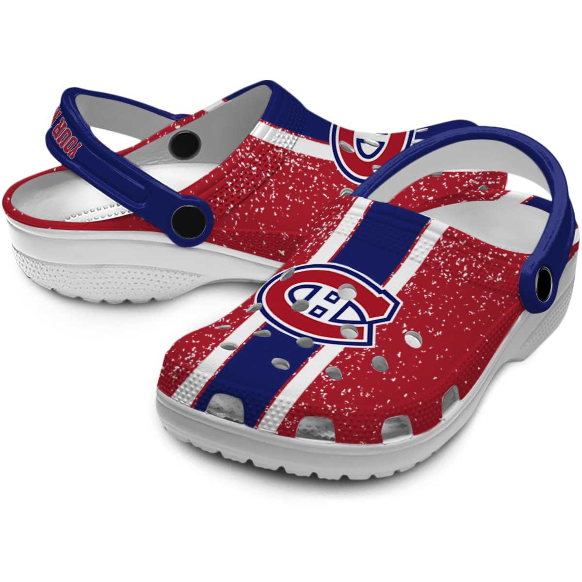 Merchidea Montreal Canadiens NHL Sport Crocs Crocband Clogs Shoes Comfortable For Men Women and Kids
