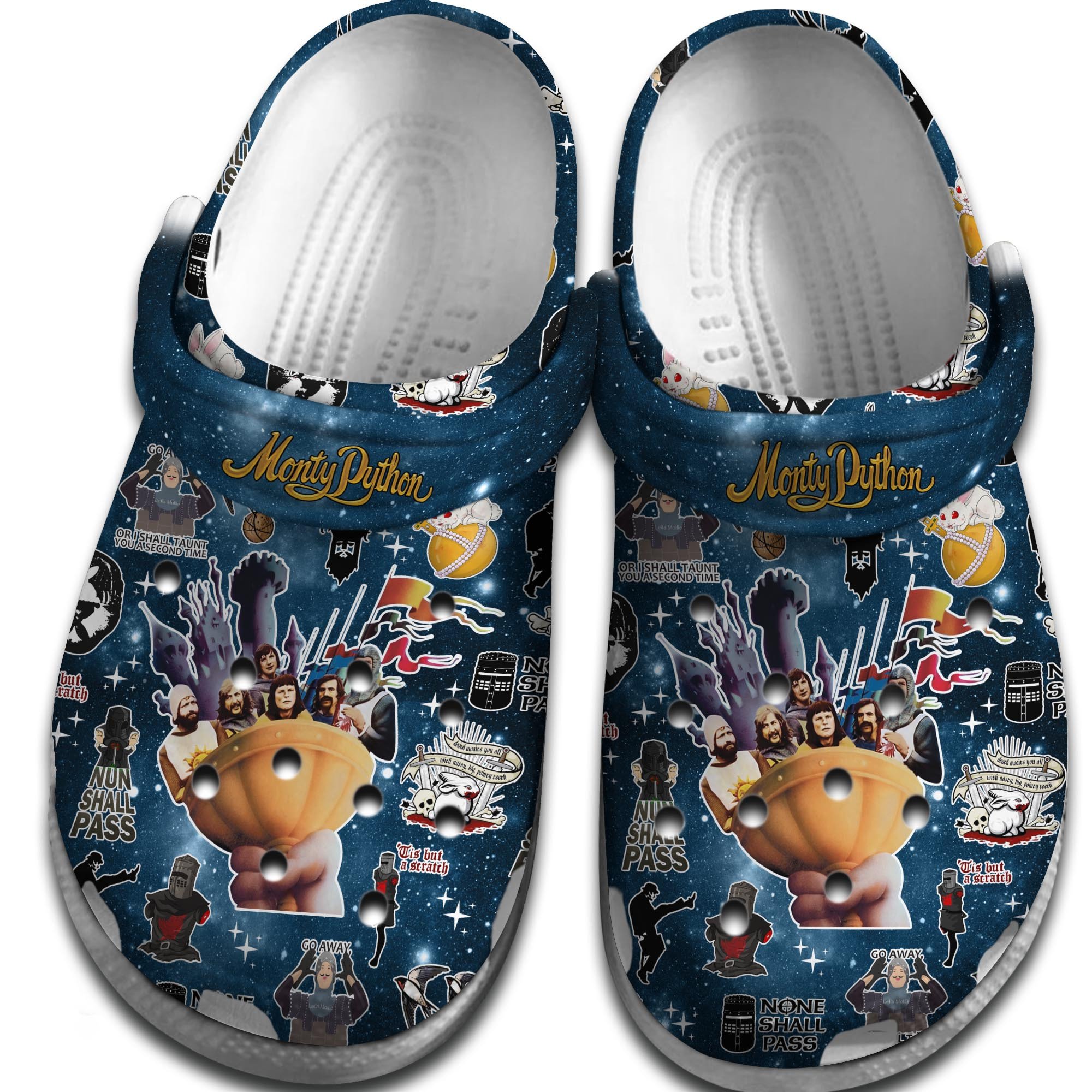 Merchidea Monty Python Comedy Crocs Crocband Clogs Shoes Comfortable For Men Women and Kids