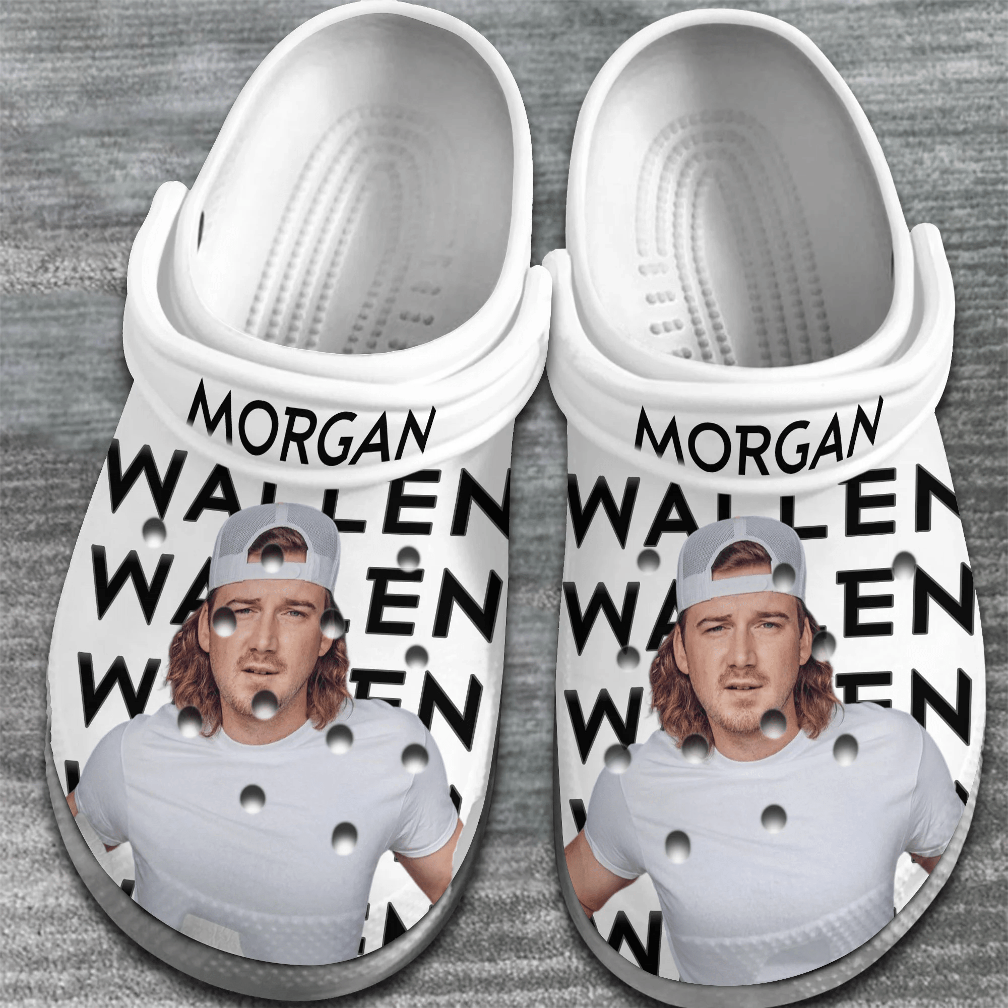 Merchidea Morgan Wallen Music Crocs Crocband Clogs Shoes Comfortable For Men Women and Kids
