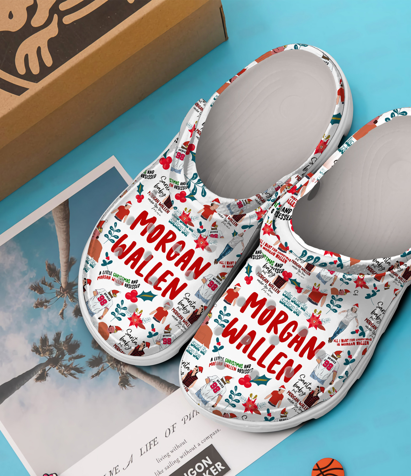 Merchidea Morgan Wallen Music Crocs Crocband Clogs Shoes Comfortable For Men Women and Kids