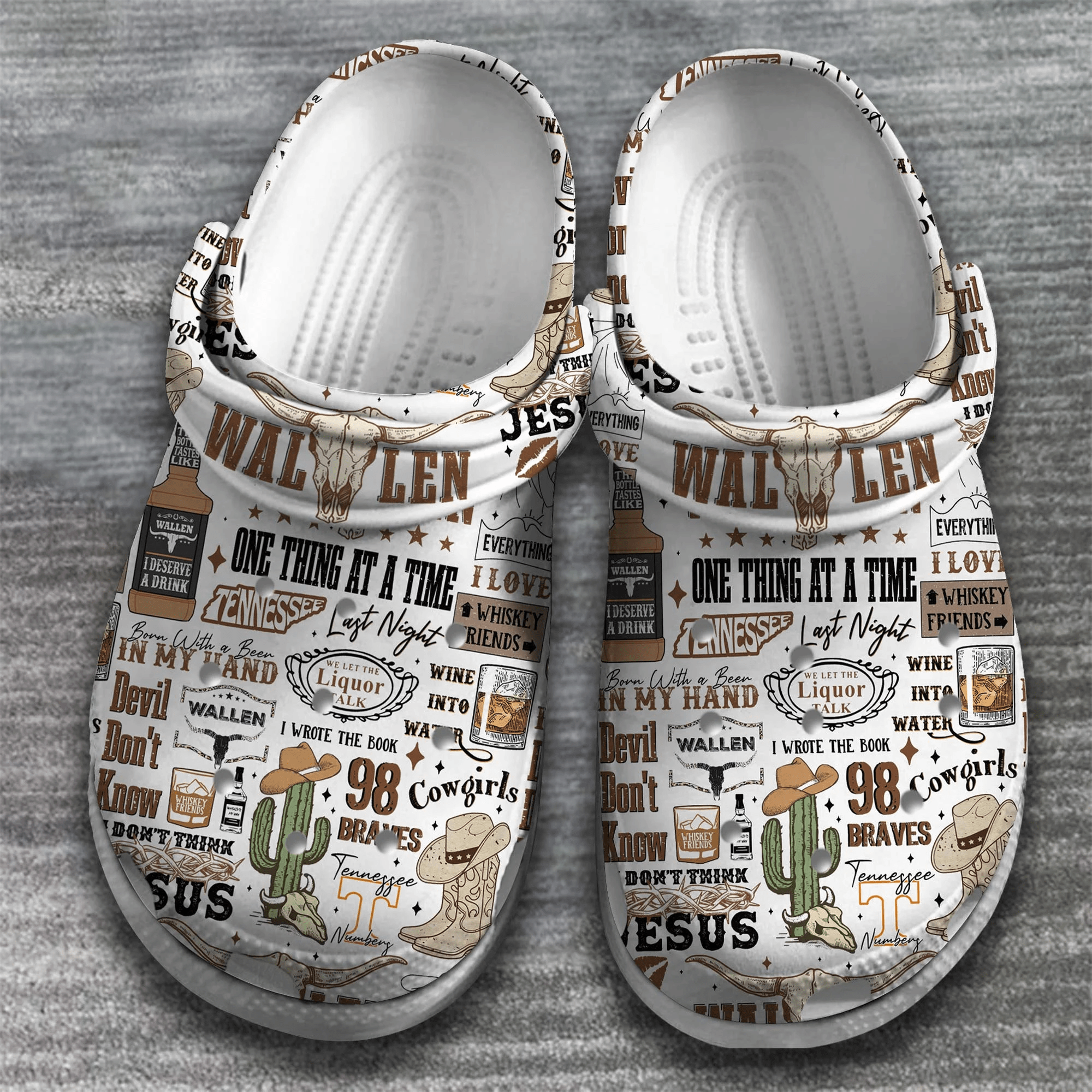 Merchidea Morgan Wallen Music one thing at a time Crocs Crocband Clogs Shoes Comfortable For Men Women and Kids