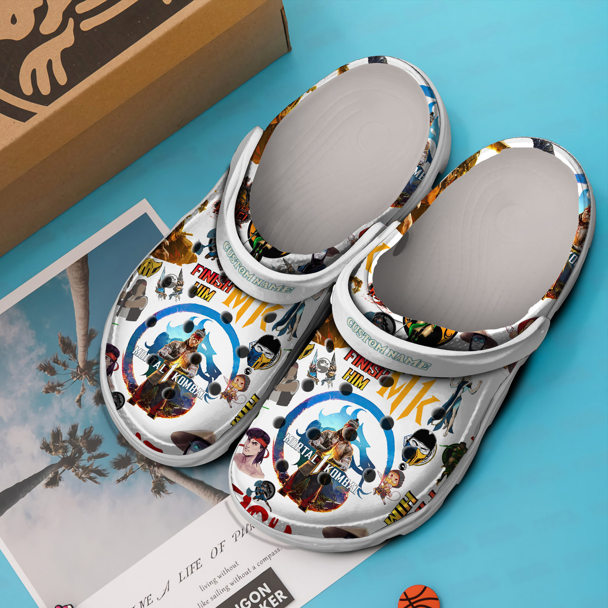 Merchidea Mortal Kombat Game Crocs Crocband Clogs Shoes For Men Women and Kids