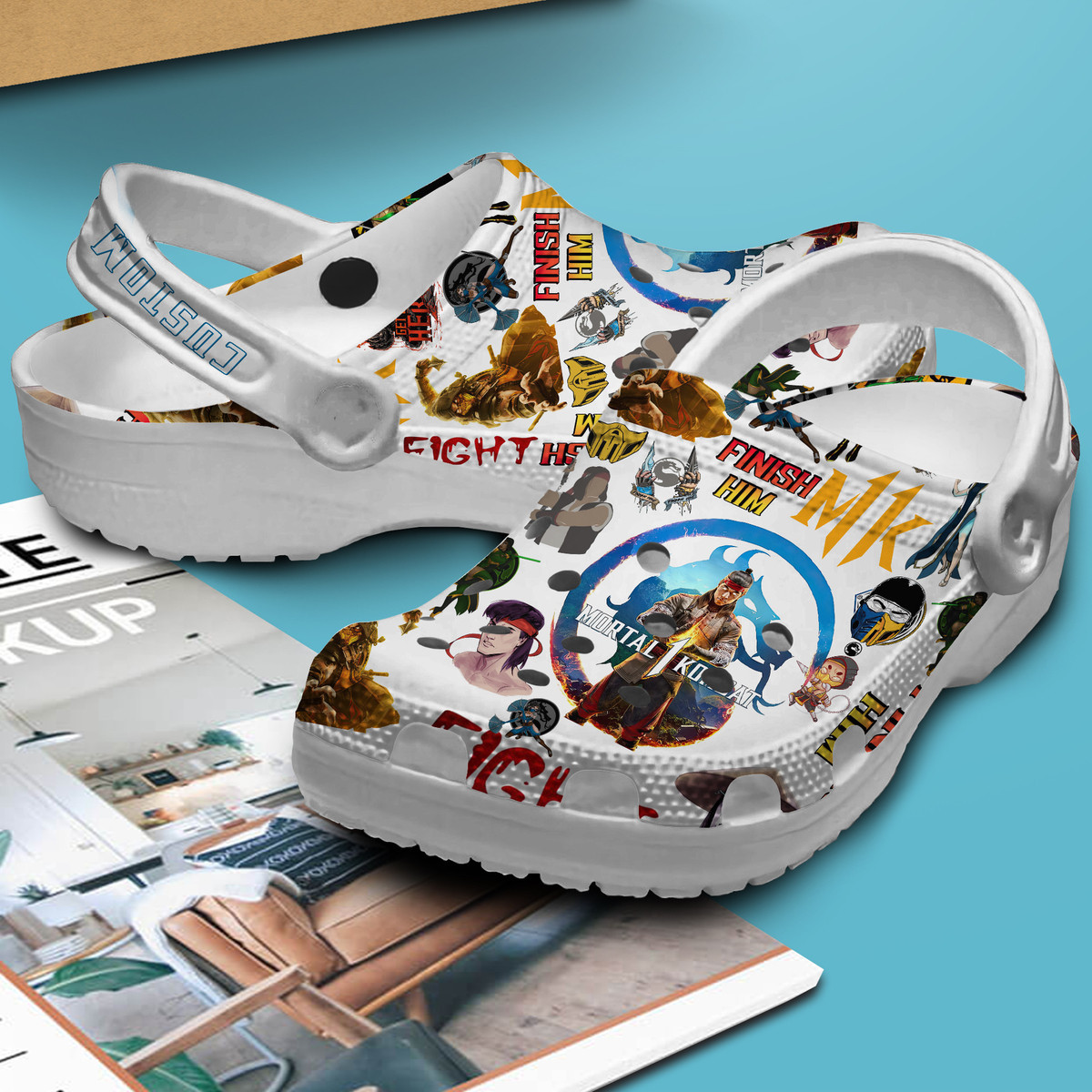 Merchidea Mortal Kombat Game Crocs Crocband Clogs Shoes For Men Women and Kids