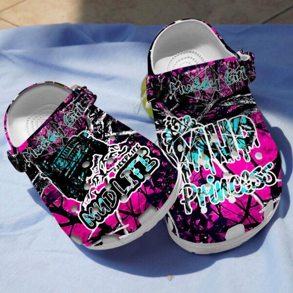Merchidea Muddy Girl Princess Crocs Crocband Clogs Shoes Comfortable For Men Women and Kids