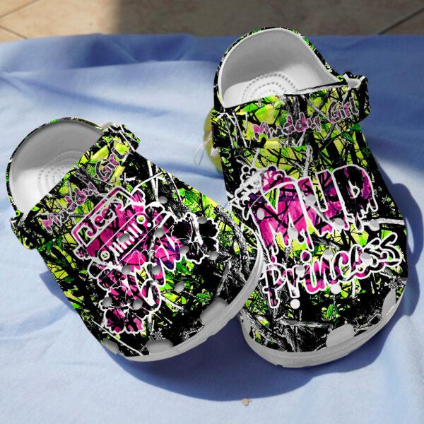 Merchidea Muddy Girl Princess Crocs Crocband Clogs Shoes Comfortable For Men Women and Kids