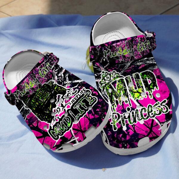 Merchidea Muddy Girl Princess Crocs Crocband Clogs Shoes Comfortable For Men Women and Kids