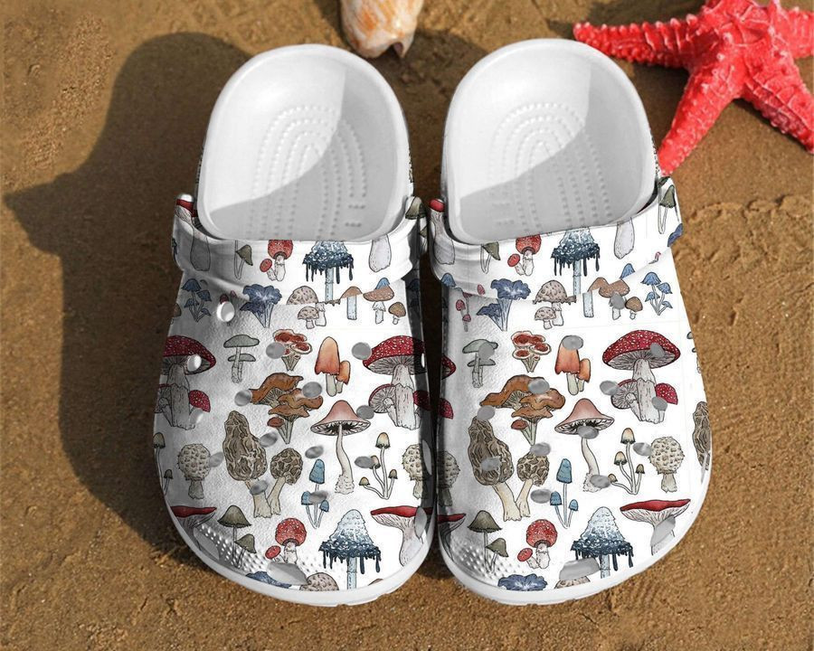 Merchidea Mushroom Pattern Shoe Charms Gift For Lovers Her Birthday Gifts Clog Shoes