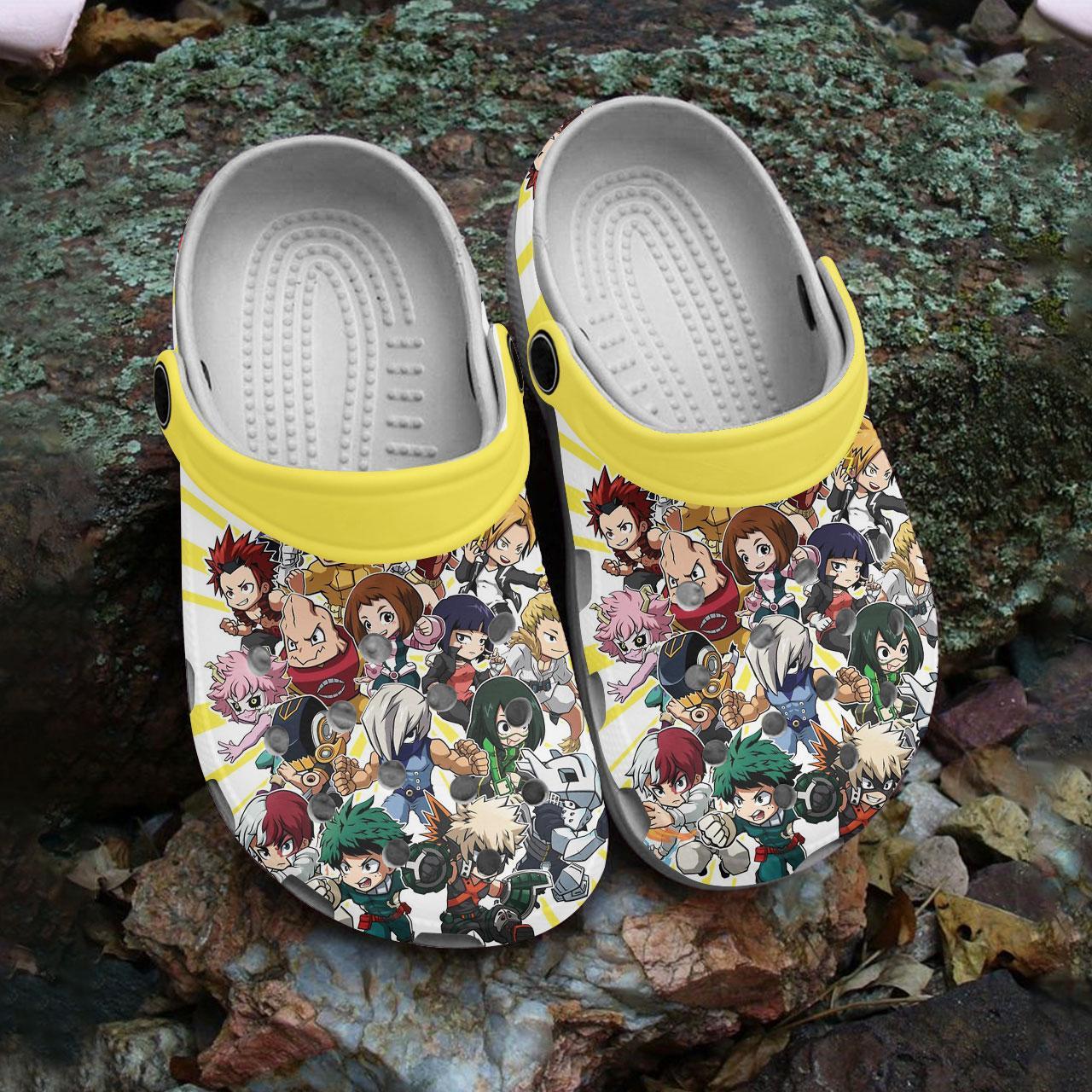 Merchidea My Hero Academia Anime Crocs Crocband Clogs Shoes Comfortable For Men Women and Kids